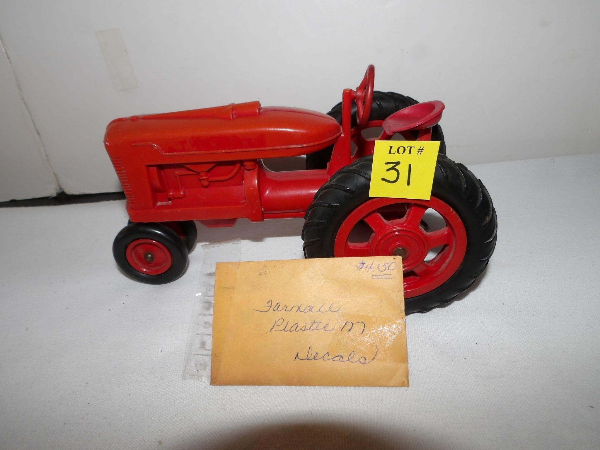 Plastic Farmall "M" w/Decals in bag