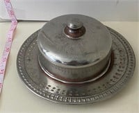 Silver butter dish