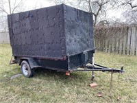 Custom built enclosed trailer