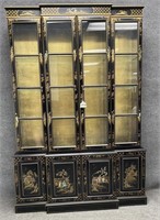 Hand-Painted Chinoiserie China Cabinet