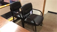 2 leather office chairs: good condition