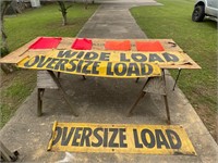 Wide and Oversize Load signs and flags