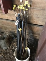 5 Gallon Pail With Metal Fence Posts