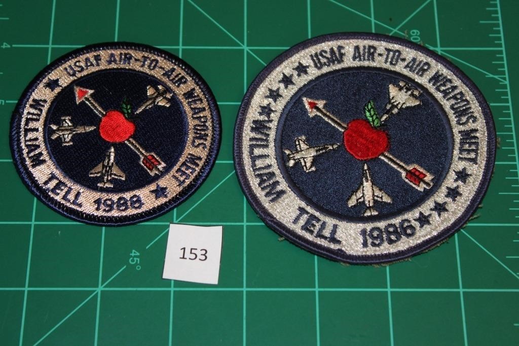 William Tell 1986; William Tell 1988 (2 Patches) U