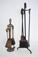 2 SETS OF FIREPLACE TOOLS - 28.25" TALL