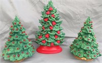 3  DECOR CHRISTMAS TREES