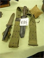 USN MK2 Army Knife & Sheath & Gerber