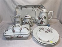 PARTIAL SET OF LIMOGES CHINA DISHES