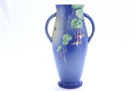 Roseville Blue Fuchsia Dbl Handled Large Vase 904-