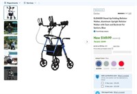 N5550  ELENKER Rollator Walker, Alum.