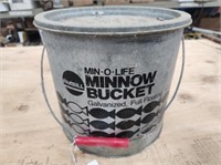 Galvanized Minnow Bucket