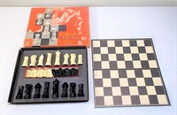 vintage - Sculptured chess set - Ganine