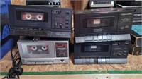 4 cassette stereos