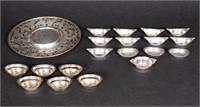 Sterling Cake Tray & Nut Dish Group