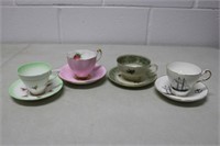 4 Cups & Saucers