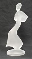 Schlevogt Art Deco Crystal 8" Dancing Lady