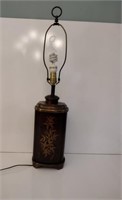 Leather Clad Brass Lamp