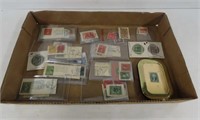Tray Lot of Stamps
