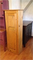Pine chimney cupboard 60" high by 22" wide