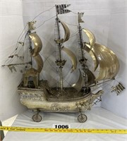 Tin Sailing Vessel Model,