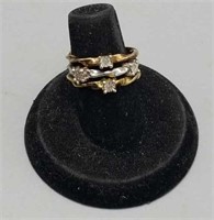 Ring - .925 4 Stone 3 Layer Size 5