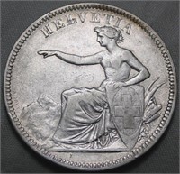 VF-30 Switzerland 5 Francs 1874B