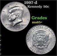 1997-d Kennedy Half Dollar 50c Grades GEM+ Unc