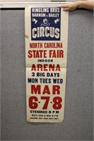 Vintage Ringling Bros NC State Fair Poster