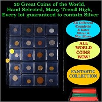 20 Great Coins of the World, hand selected, many t