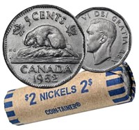 Roll of 1952 Canada Nickels
