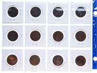 Group of 20 Canada Large One Cent Coins 1859 -1914