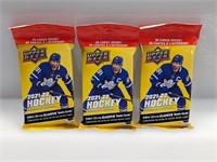 (3) 2021-22 UD Hockey Extended Series Value Pack