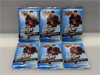 (6) 2021-22 Upper Deck Hockey Series One Packs