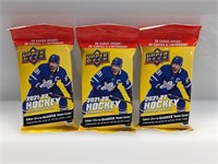 (3) 2021-22 UD Hockey Extended Series Value Pack