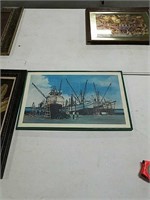 24x15.5 boat yard painting