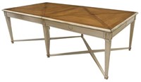 FRENCH RUSTIC PAINTED FRUITWOOD EXTENSION TABLE