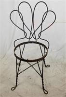 Vintage Wrought Iron Chair 32.5" Tall
