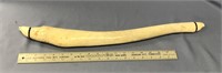23" fossilized oosiks with baleen strip accents an