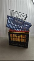 Shopping baskets and crate