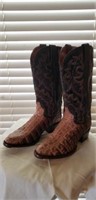 Dan Post Leather Alligator Style Boots 7 1/2 D