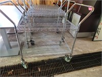stainless steel receiving cart