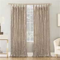 C943  Odelia Distressed Velvet Curtain 50 x 95