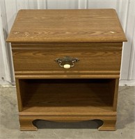(AX) 
Wooden Drawered Nightstand