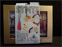STM TDI Y wooden charm and Tassel jewelry