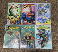 Lot of 6 Comic Books Green Lantern Aquaman