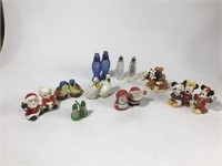 10 Salt/Pepper Shakers w/ Mickey Mouse