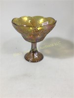 Amber 8 1/2" Indiana Glass open compote