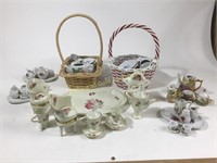 6 Miniture China Tea Sets