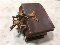 1800’s Book Press w/ Very Old Dictionary
