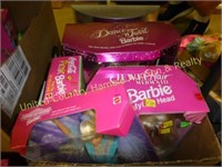 2 Boxes of Barbie items